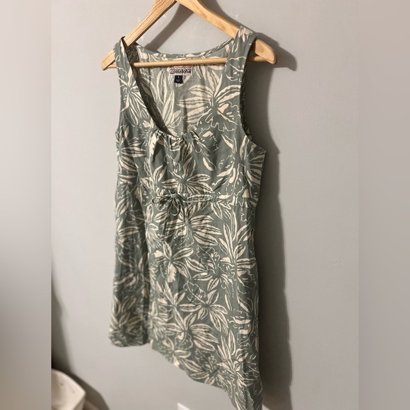Limited Edition Patagonia Pataloha Green Tropical Print Sleeveless Dress Size 6 - Picture 2 of 11